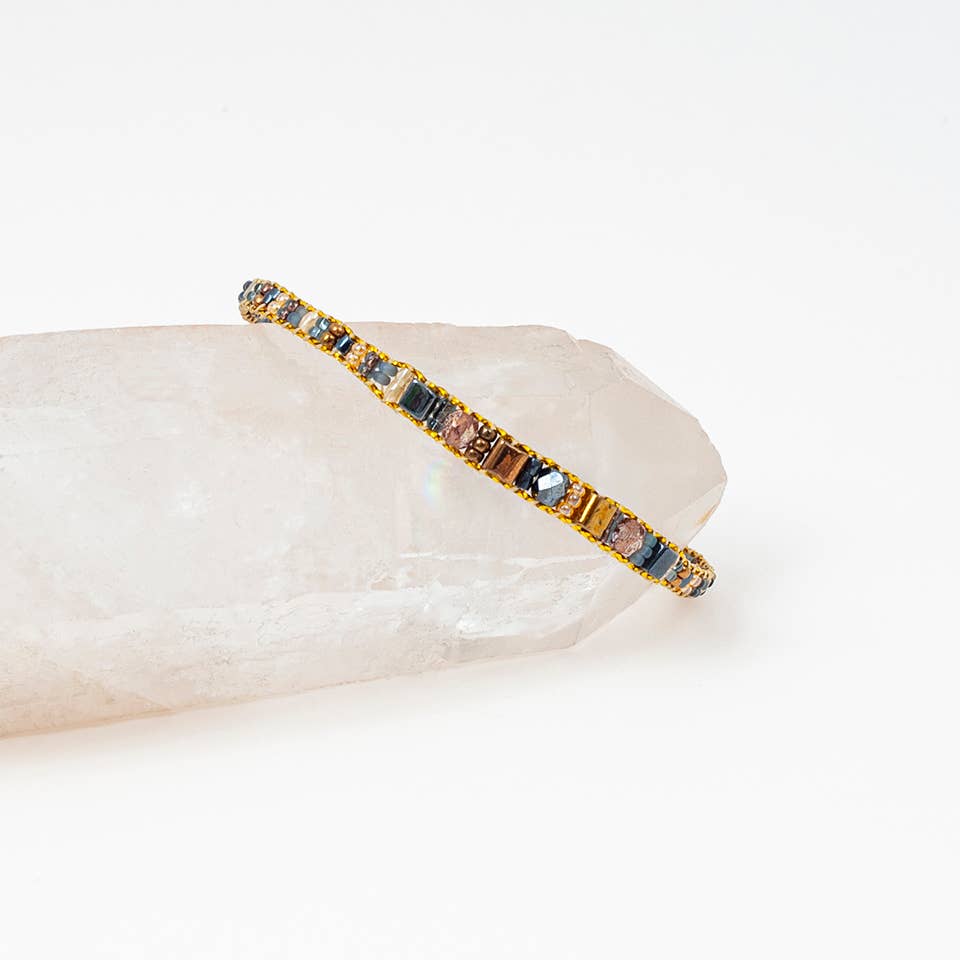 Bracelets - Thin Miyuki Beaded Bracelet