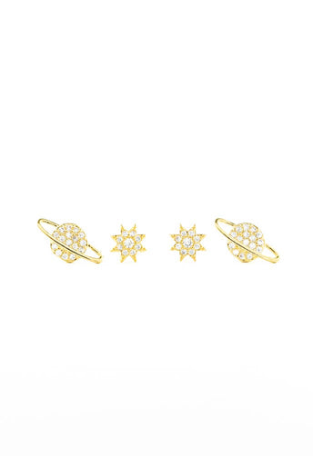 Earrings - Celestial Orbit Studs