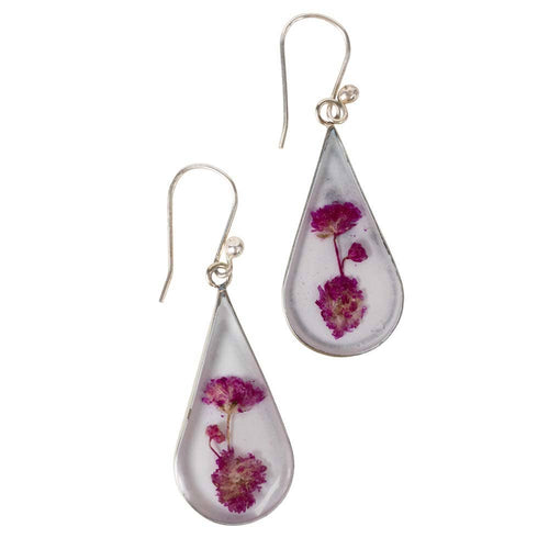 Earrings - Purple Rain Flower Earrings