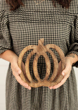 Load image into Gallery viewer, Mango Wood Pumpkin Trivet
