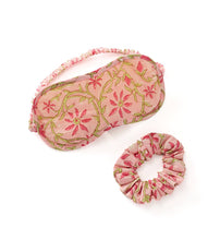 Load image into Gallery viewer, Eye Masks - Aaram Cotton Hair Scrunchie And Eye Mask Set
