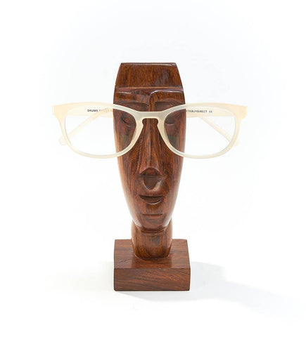 Eyeglass Stands - Rosewood Face Glasses Holder Stand