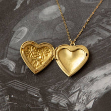 Load image into Gallery viewer, Vintage Rose Heart Locket Necklace
