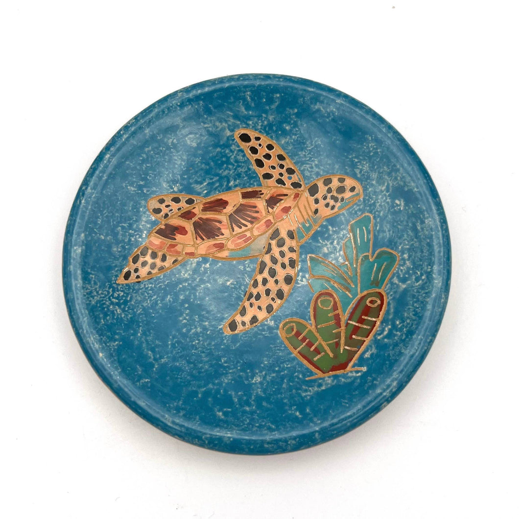 Jewelry Dishes - Sea Turtle Ceramic Jewelry Dish