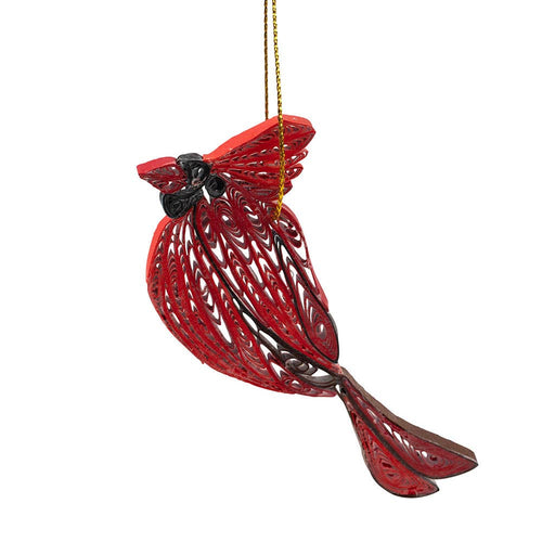 Ornaments - Quill Cardinal Ornament