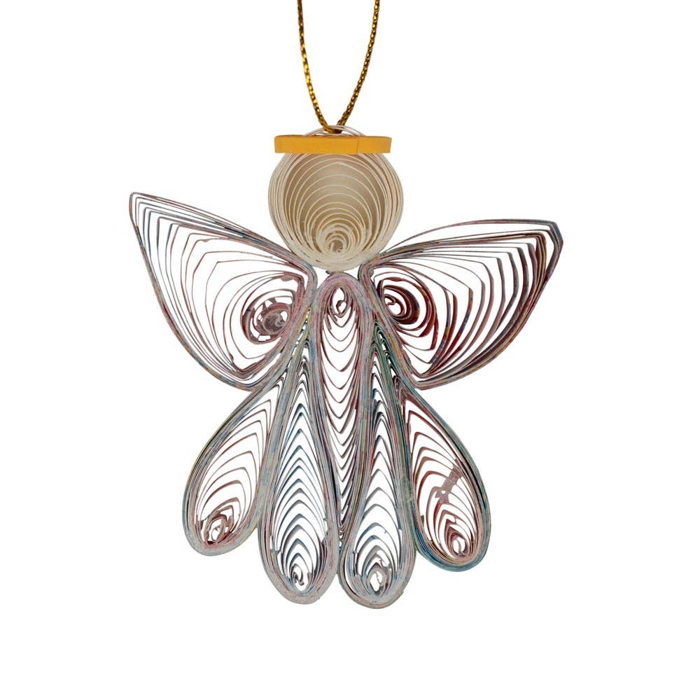 Ornaments - Quilled Paper Angel Ornament