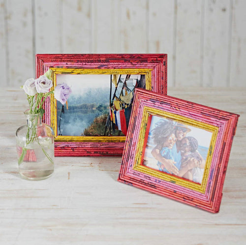 Picture Frames - Recycled Newspaper Photo Frames