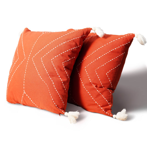 Pillowcases - Geometric With Tassels Pillow Cover