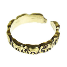 Load image into Gallery viewer, Rings - Elephant Brass Embossed Ring
