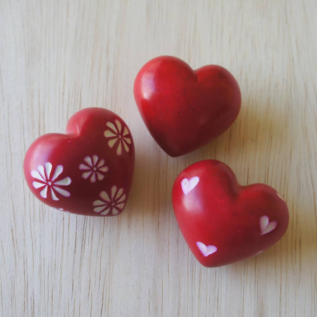 Soapstone - Red Hearts Set