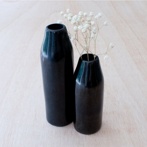 Vases - Black Candleholder Vase