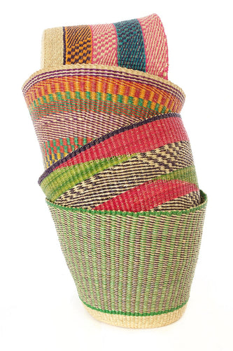 Home Decor - Colorful Bolga Storage Basket