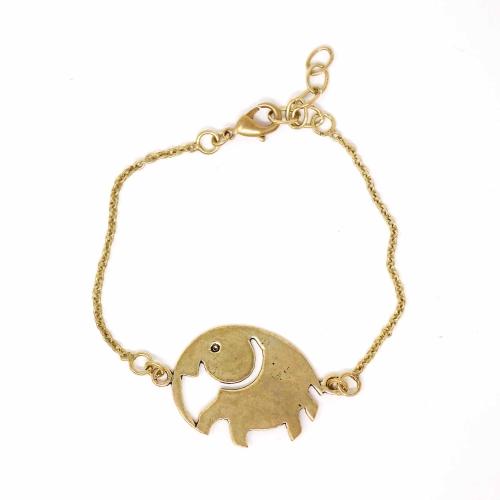 Jewelry - Elephant Brass Bracelet