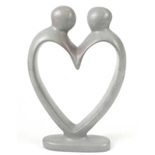 Load image into Gallery viewer, Soapstone - Soapstone Lover&#39;s Heart Sculpture In White
