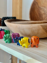 Load image into Gallery viewer, Soapstone - Tiny Soapstone Rhinos- Assorted Pack Of 5 Colors

