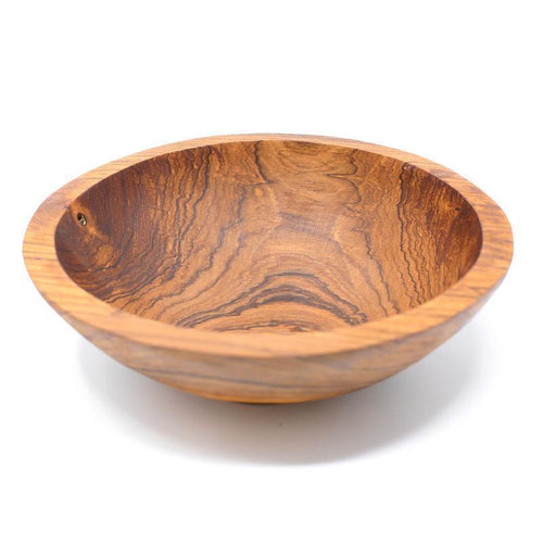 Tableware - 7.5-Inch Hand-carved Olive Wood Bowl