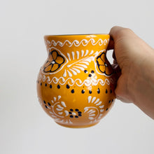 Load image into Gallery viewer, Tableware - Beaker Hand Painted Mug - Mango Yellow
