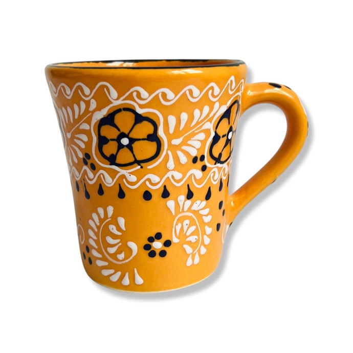 Tableware - Flared Hand Painted Mug - Mango Yellow