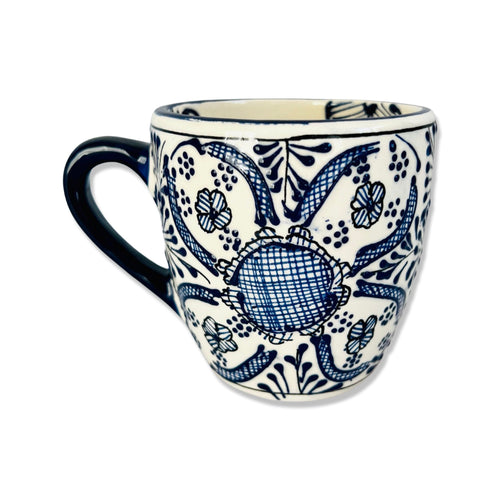 Tableware - Hand Painted Mug - Blue Paisley